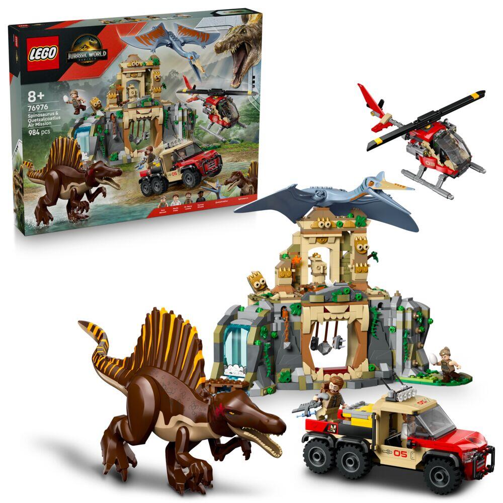 LEGO® Jurassic World Helikopteroppdrag med spinosaurus og quetzalcoatlus 76976