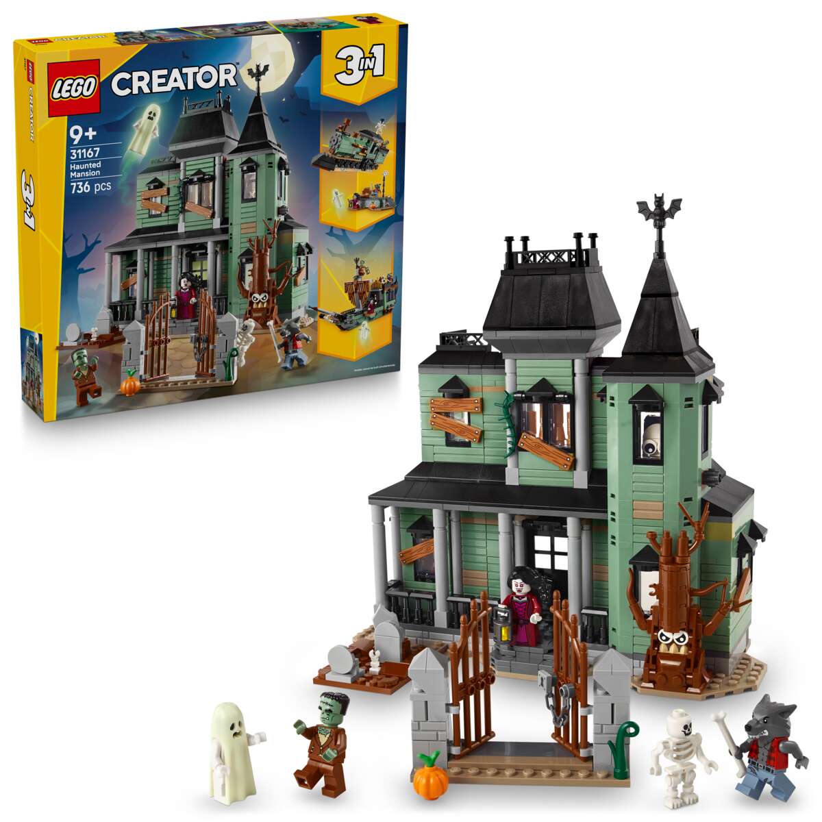 LEGO® Creator 3-i-1 Hjemsøkt hus 31167