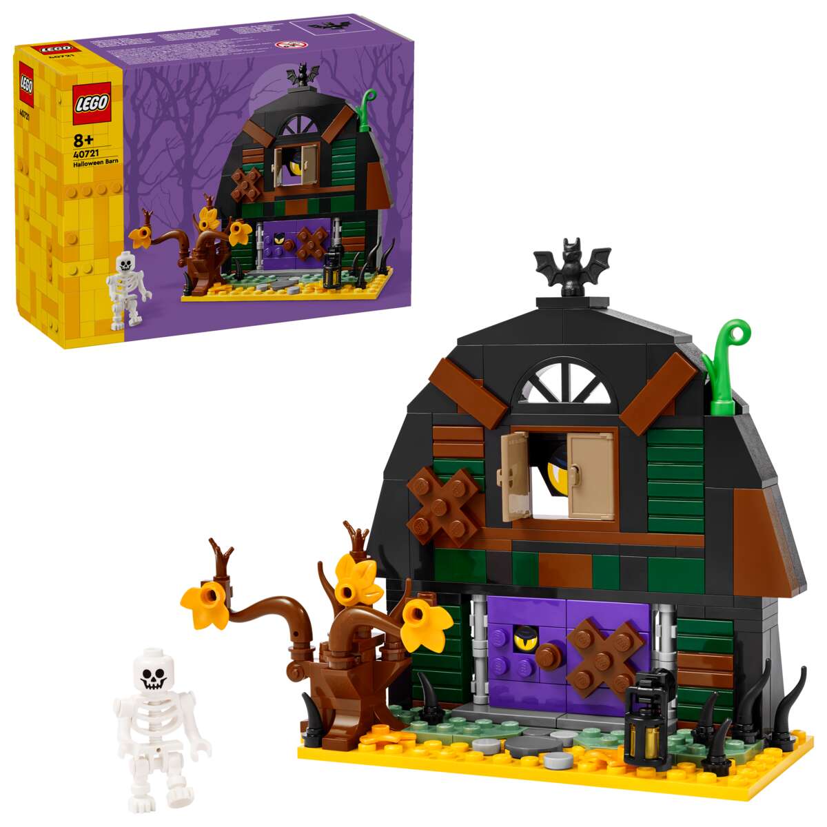 LEGO® Halloween-dekorert låve 40721