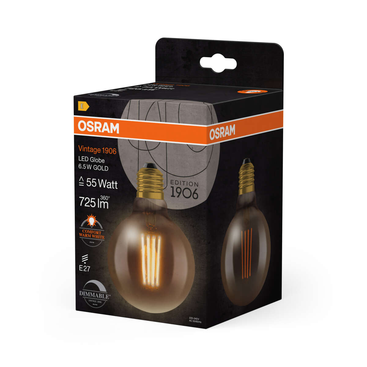 OSRAM Vintage 1906 Globe pære