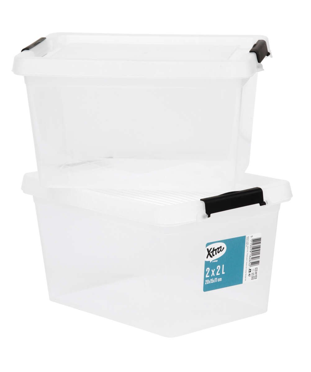 Xtra oppbevaringsboks 2 pk