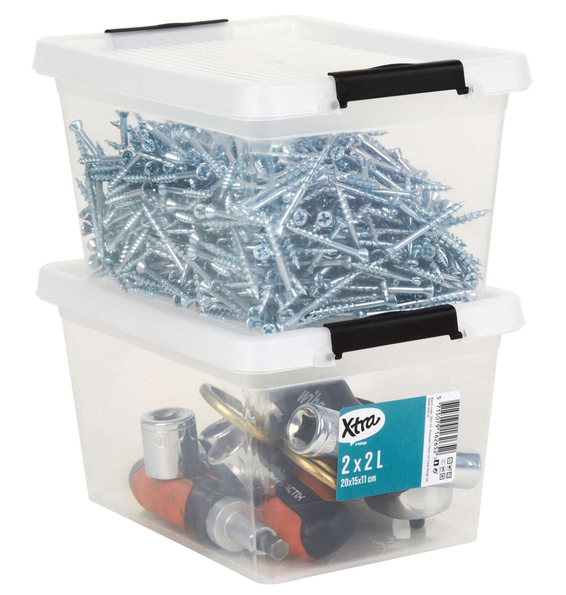 Xtra oppbevaringsboks 2 pk