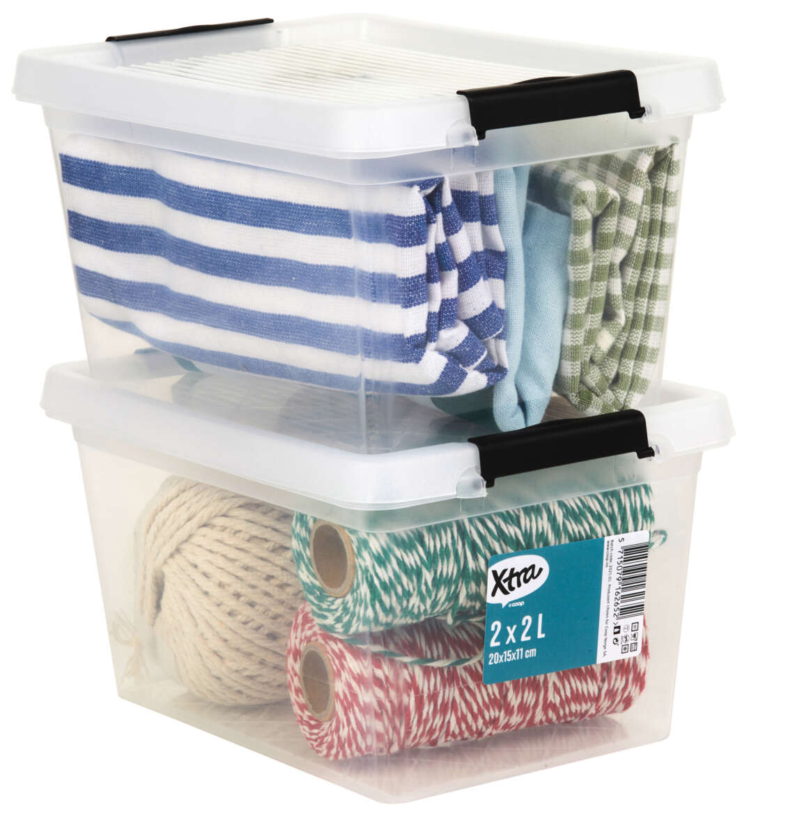 Xtra oppbevaringsboks 2 pk