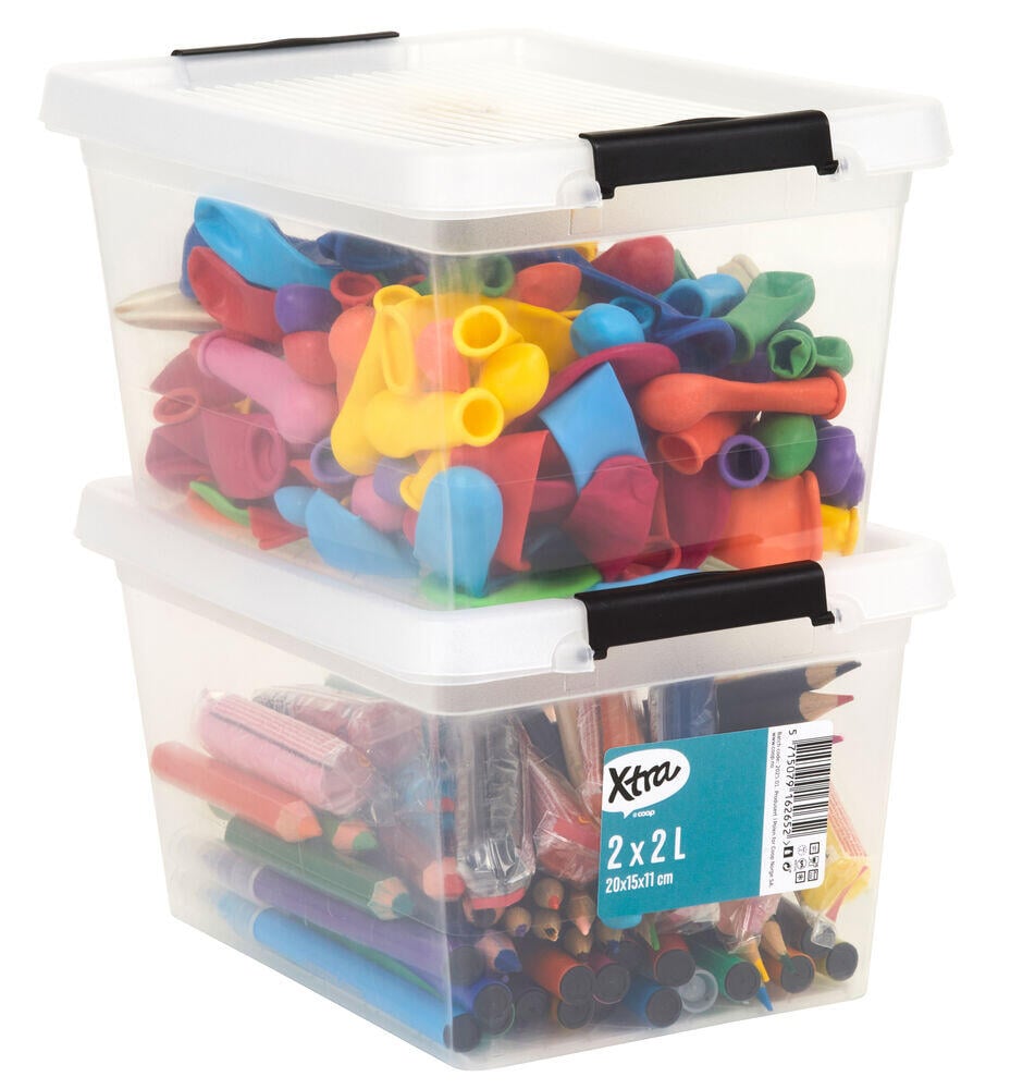 Xtra oppbevaringsboks 2 pk