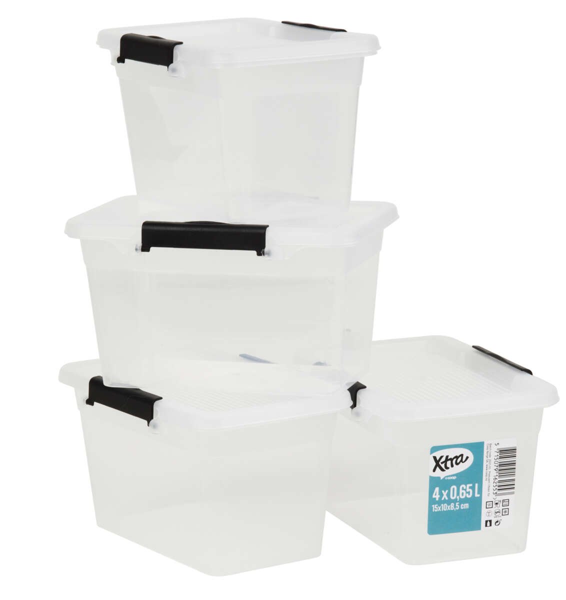 Xtra oppbevaringsboks 4 pk