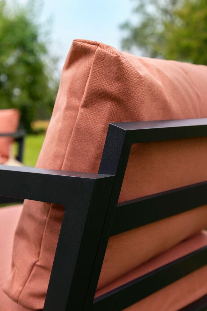 Røst sofagruppe sort og rust vanntette putetrekk