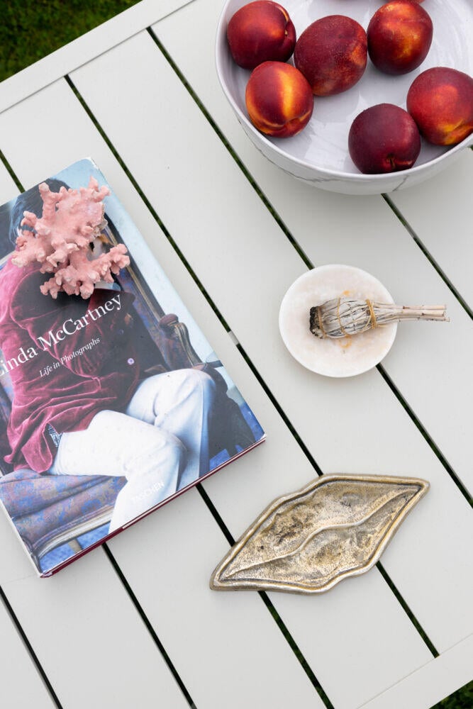 Røst sofagruppe kalk og brune vanntette putetrekk