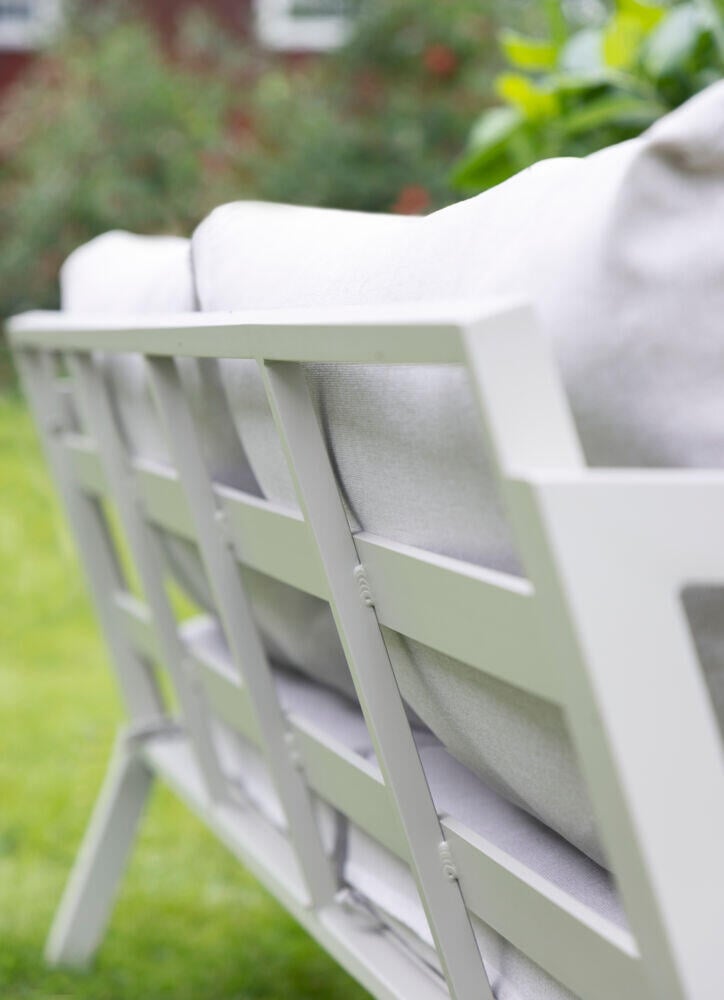 Røst sofagruppe kalk og beige impregnerte putetrekk