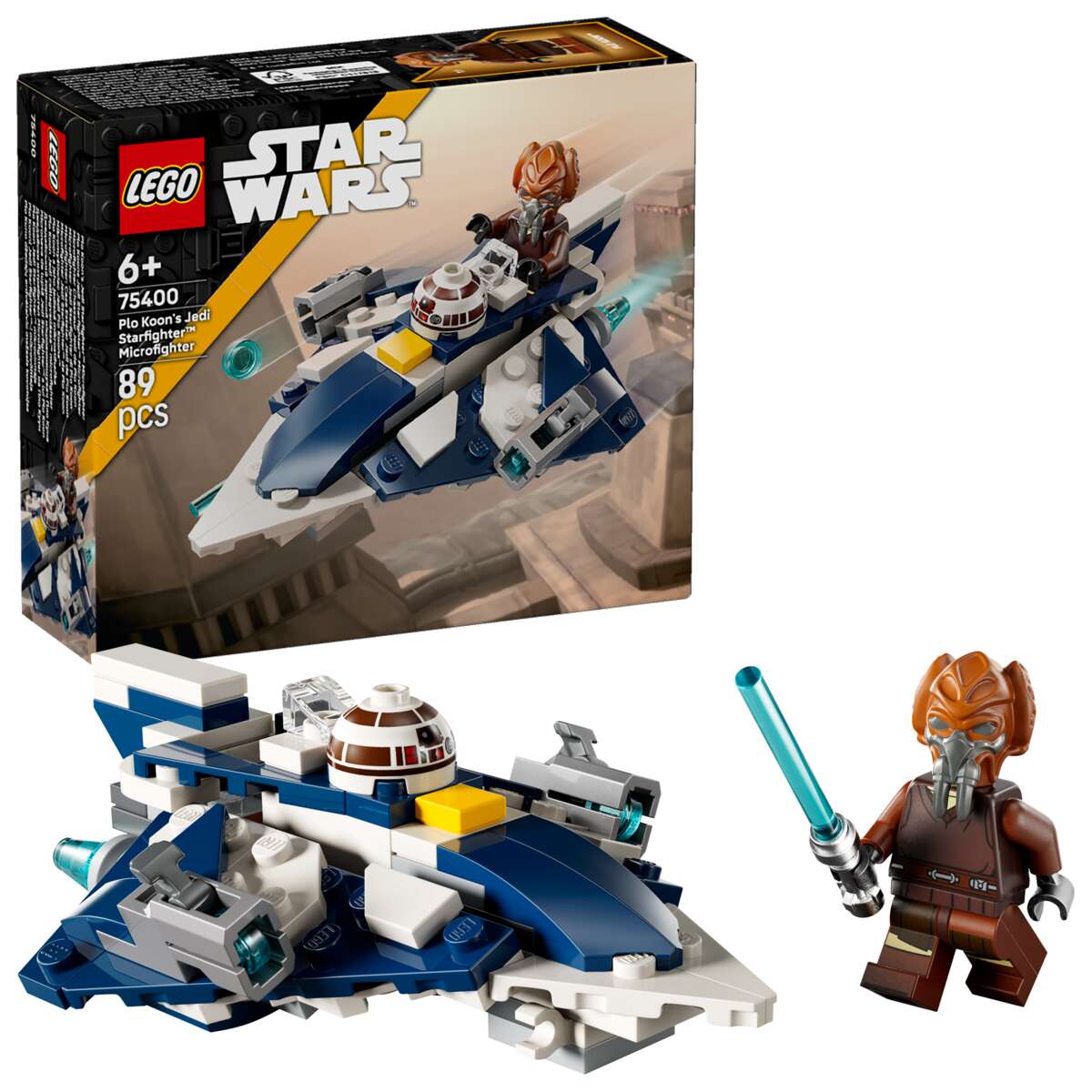 LEGO® Star Wars™ Plo Koons Jedi Starfighter™ Microfighter 75400