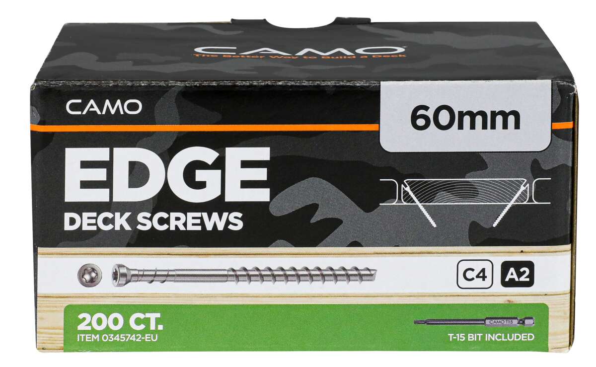 Camo A2 4,2X60 skjulte rustfri terrasseskruer