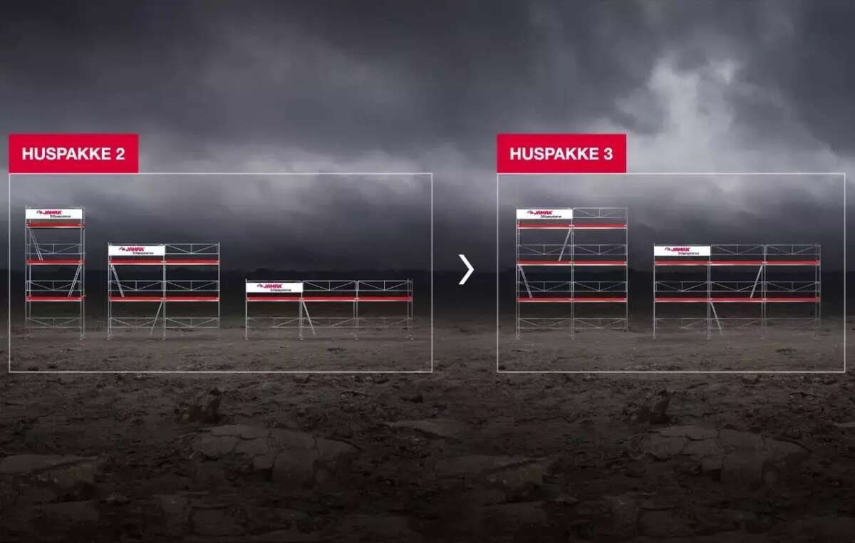 Jamax Huspakke utvidelse 2-3 stillas