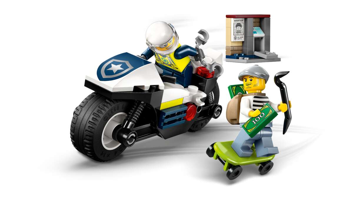 LEGO® City Skurkejakt med motorsykkelpolitiet 60455