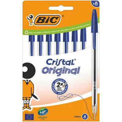 BiC Cristal® kulepenn 8pk