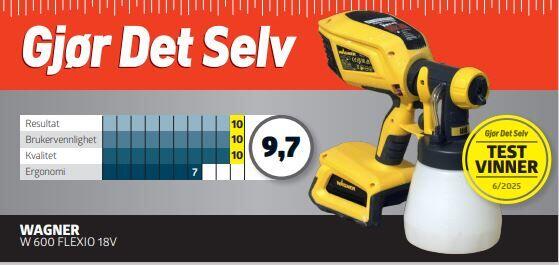 Wagner Universal W600 FLEXiO 18V malesprøyte