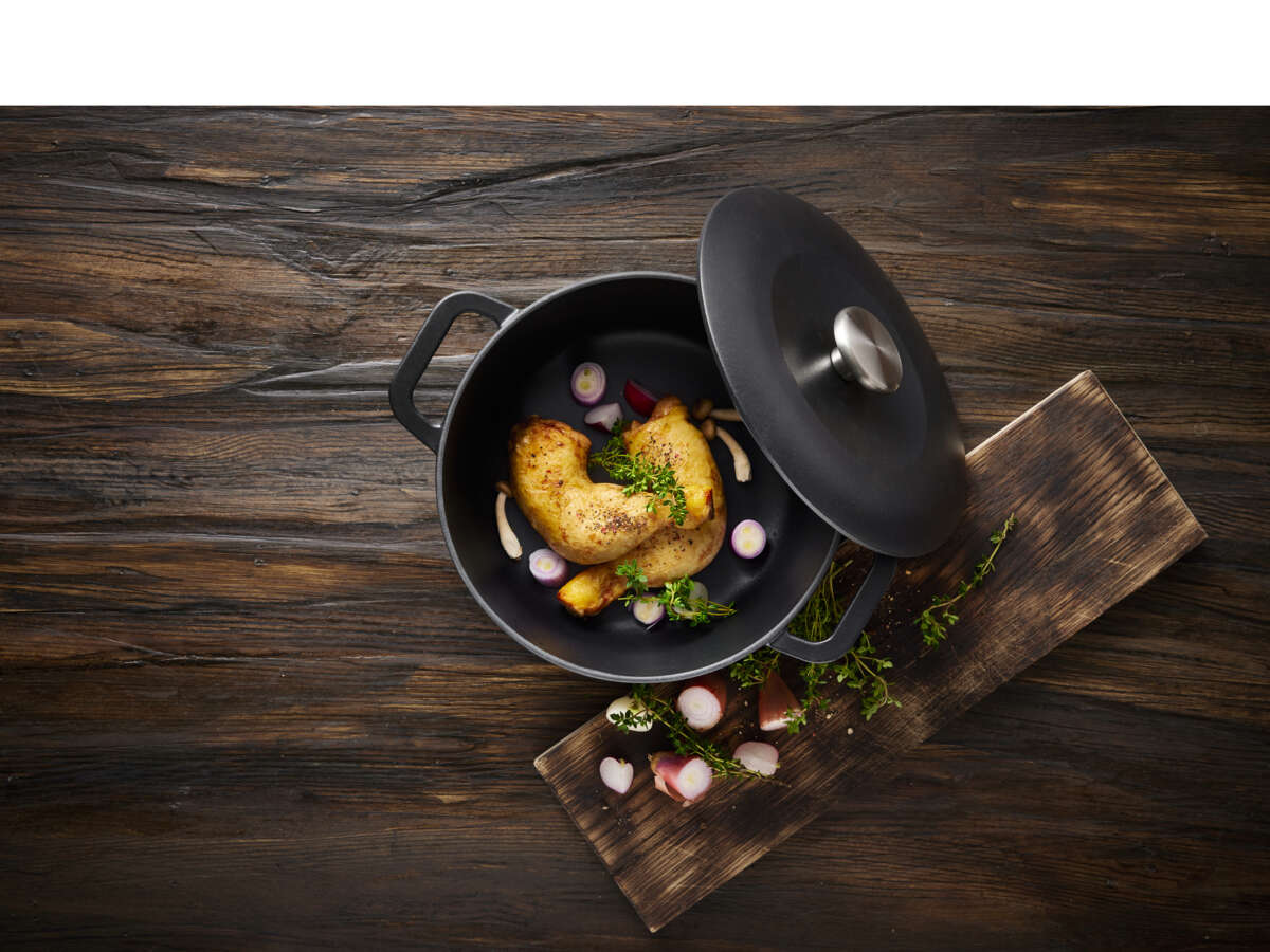 Funktion støpejernsgryte