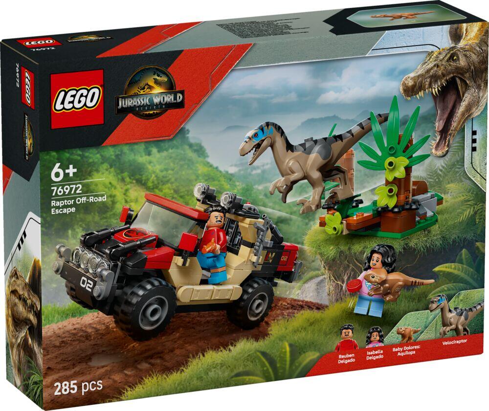 LEGO® Jurassic World Raptorflukt i terrengbil 76972