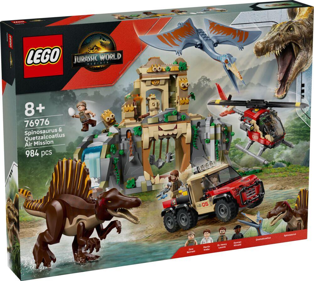 LEGO® Jurassic World Helikopteroppdrag med spinosaurus og quetzalcoatlus 76976