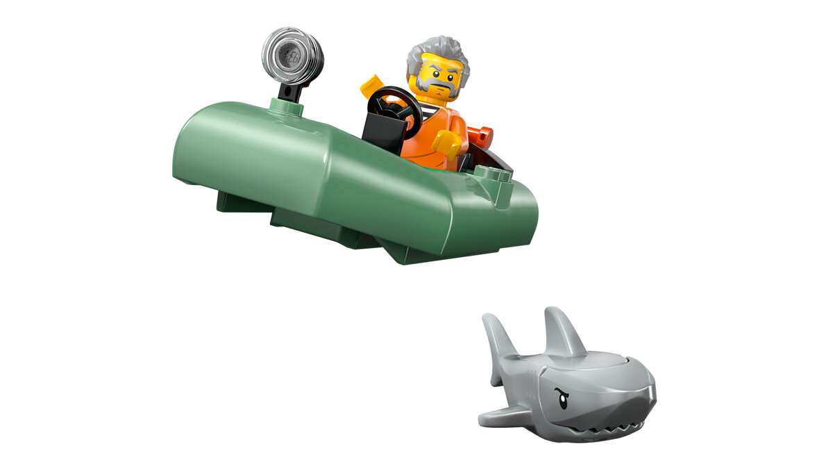 LEGO® City Skurkejakt med politibåt leke og flytende hurtigbåt og jolle 60456