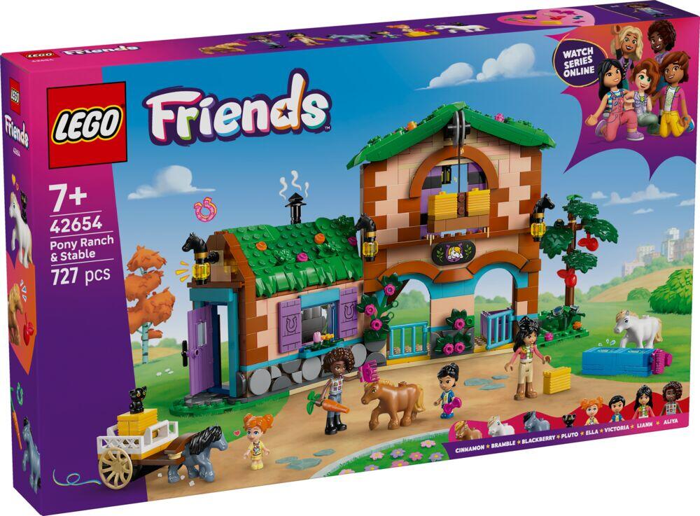 LEGO® Friends Ponniranch med stall 42654