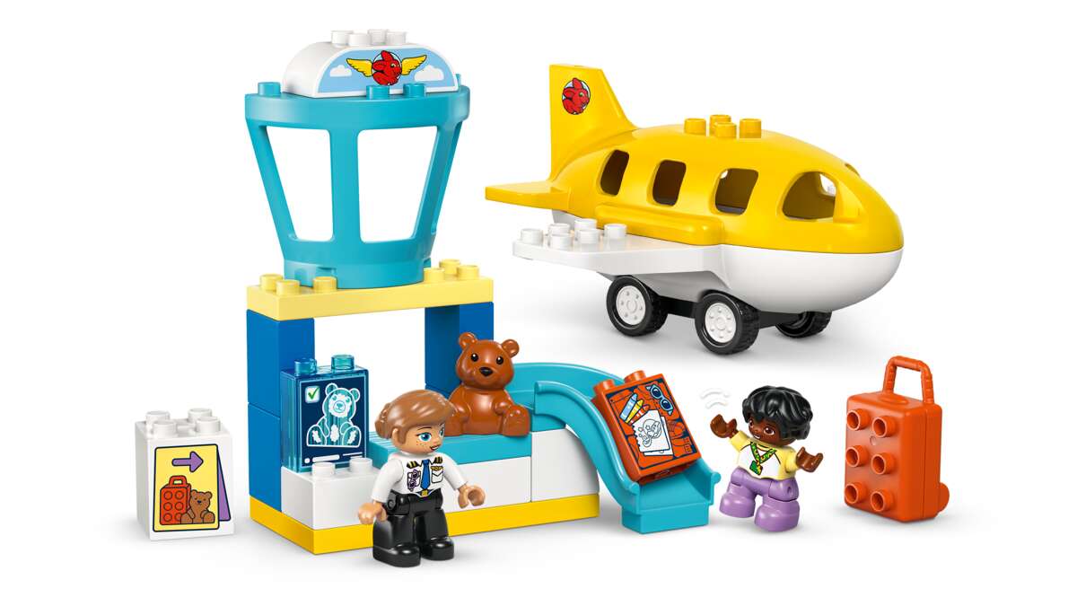 LEGO® DUPLO® Town På flyplassen for første gang 10443