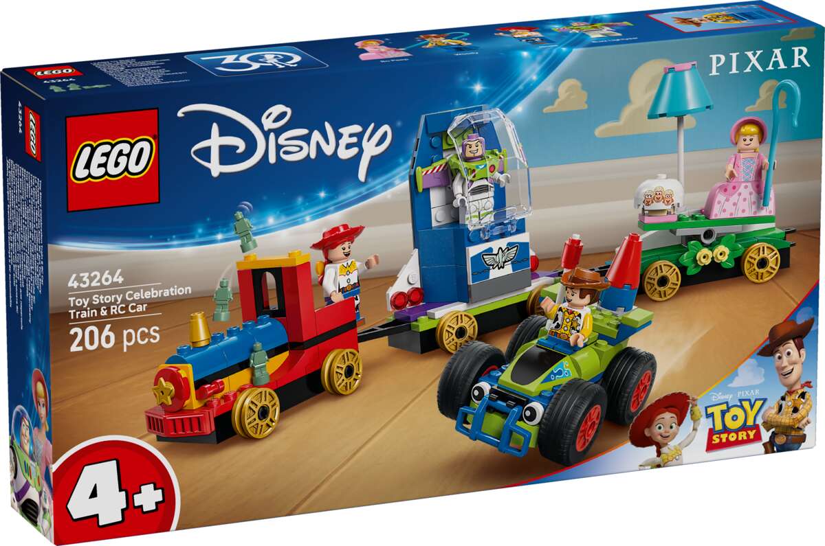 LEGO® ǀ Disney og Pixars Festtog og fjernstyrt bil fra Toy Story 43264