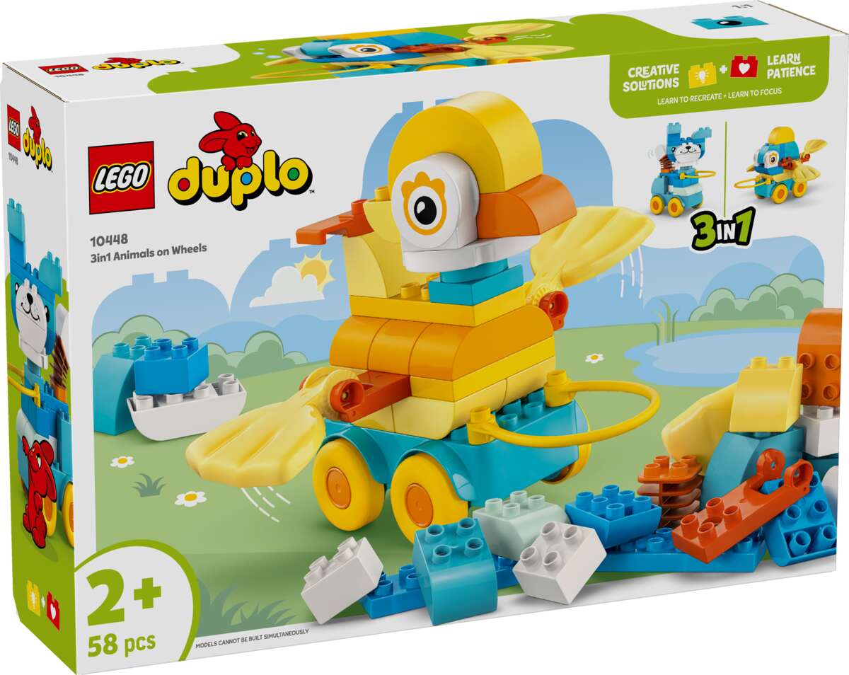 LEGO® DUPLO® Town 3-i-1 Dyr på hjul 10448