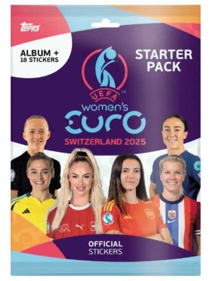 Topps UEFA Women's Euro 2025 Starter Pack klistremerker