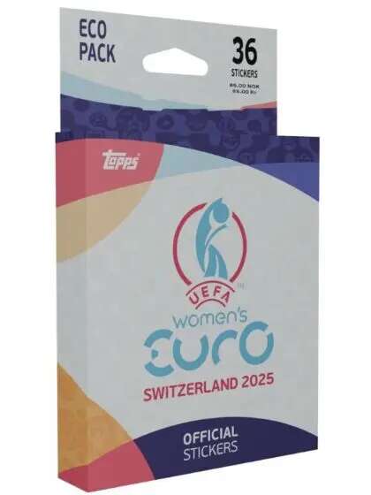 Topps UEFA Women's Euro 2025 Eco Pack klistremerker