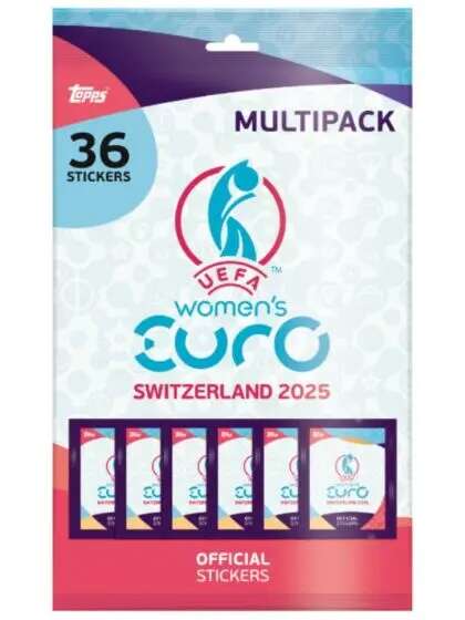 Topps UEFA Women's Euro 2025 Multipack klistremerker