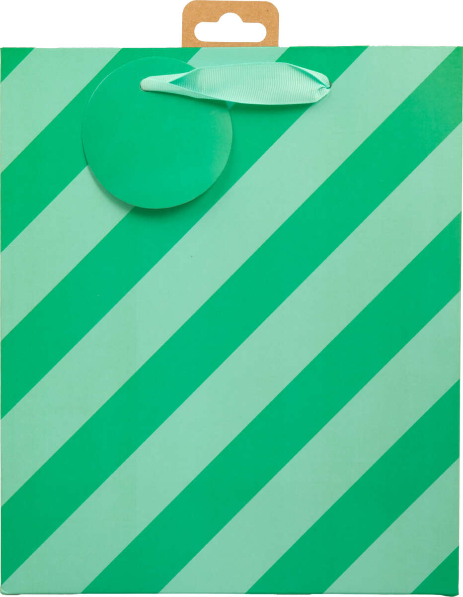 Gavepose medium Grønn Diagonal