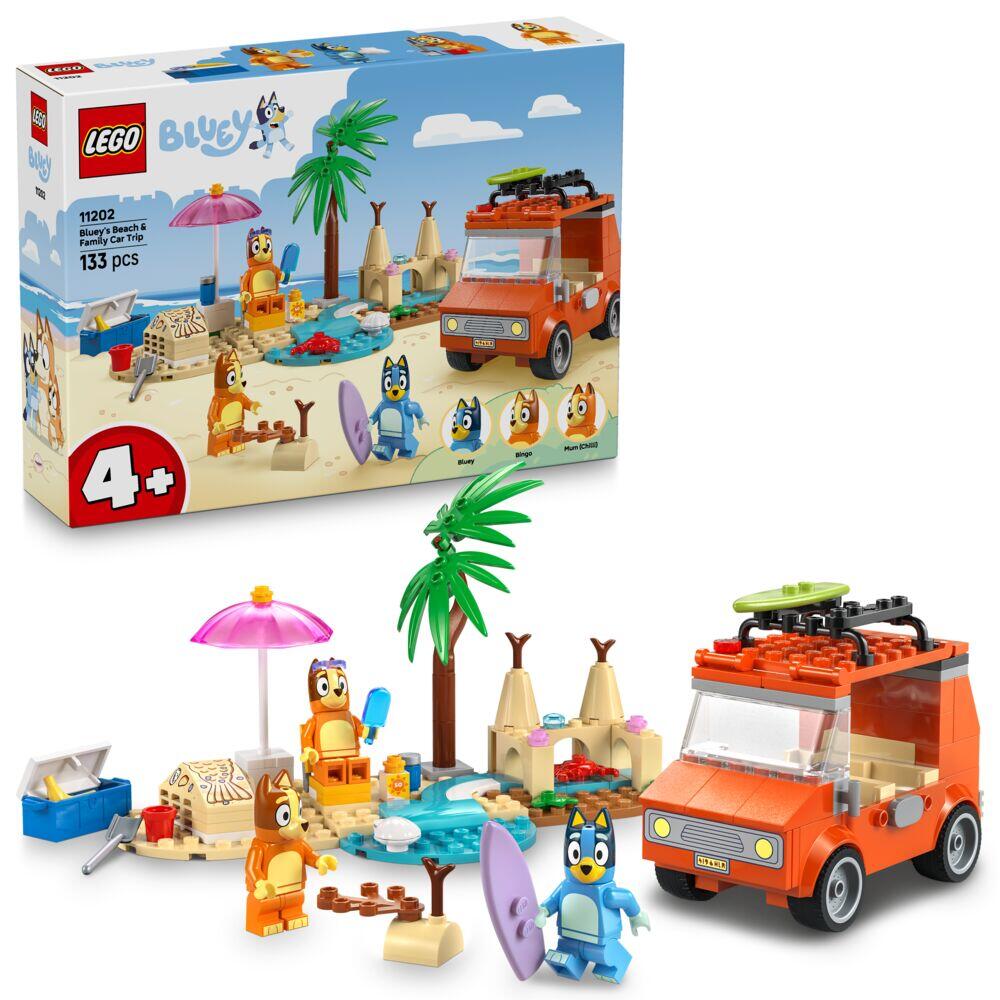 LEGO® Bluey: Bluey og familiens biltur til stranden 11202