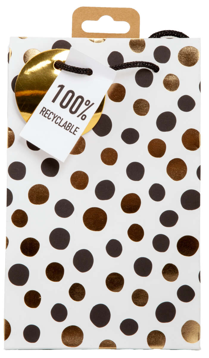 Gavepose liten Hvite sirkler