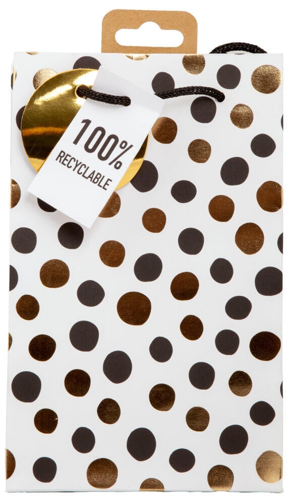 Gavepose liten Hvite sirkler