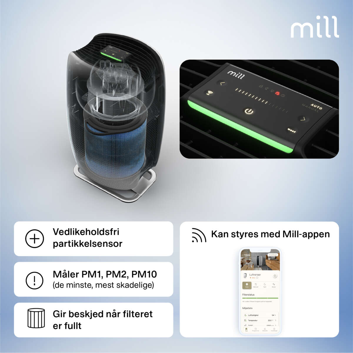 Mill Silent Pro luftrenser