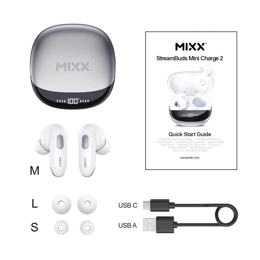 MIXX Mini Charge 2 In-Ear Tws Qi ørepropper
