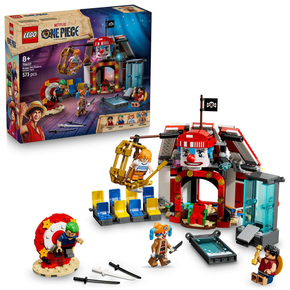LEGO® ONE PIECE Sirkusteltet til klovnen Buggy 75637