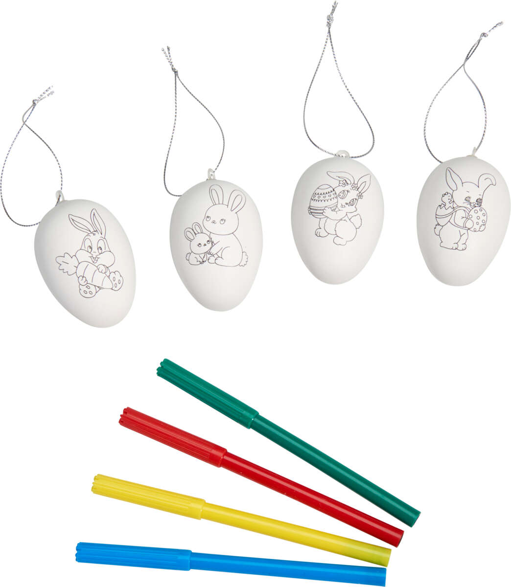 Påskeegg Gjør-det-selv malesett 4 pk