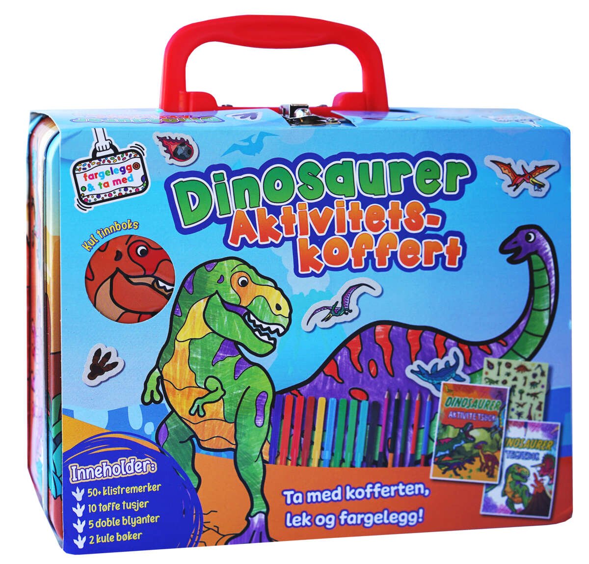 Dinosaurer: Tinnboks med aktiviteter
