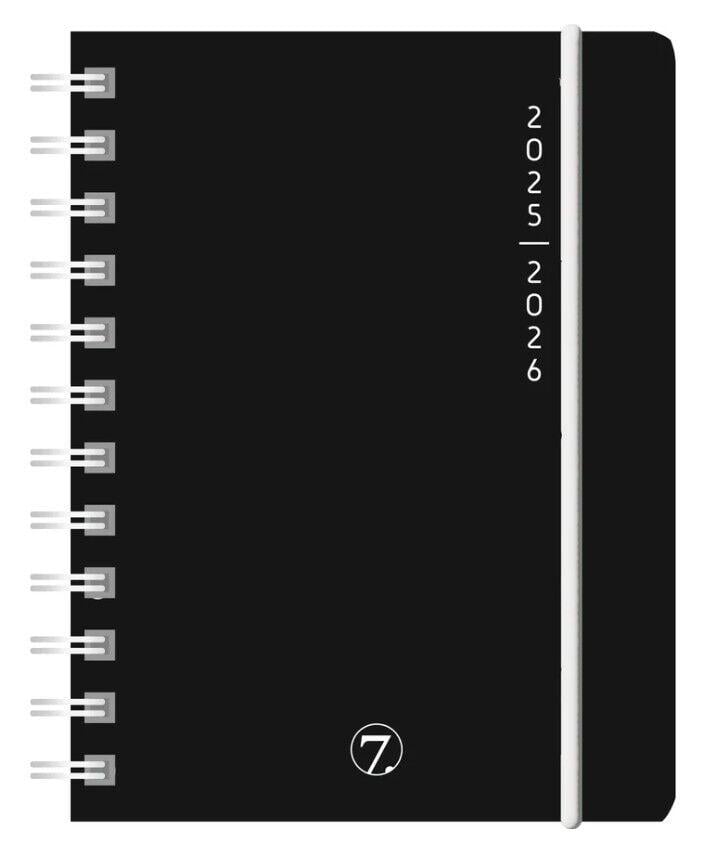 7.SANS: Dagsplan, A6, sort