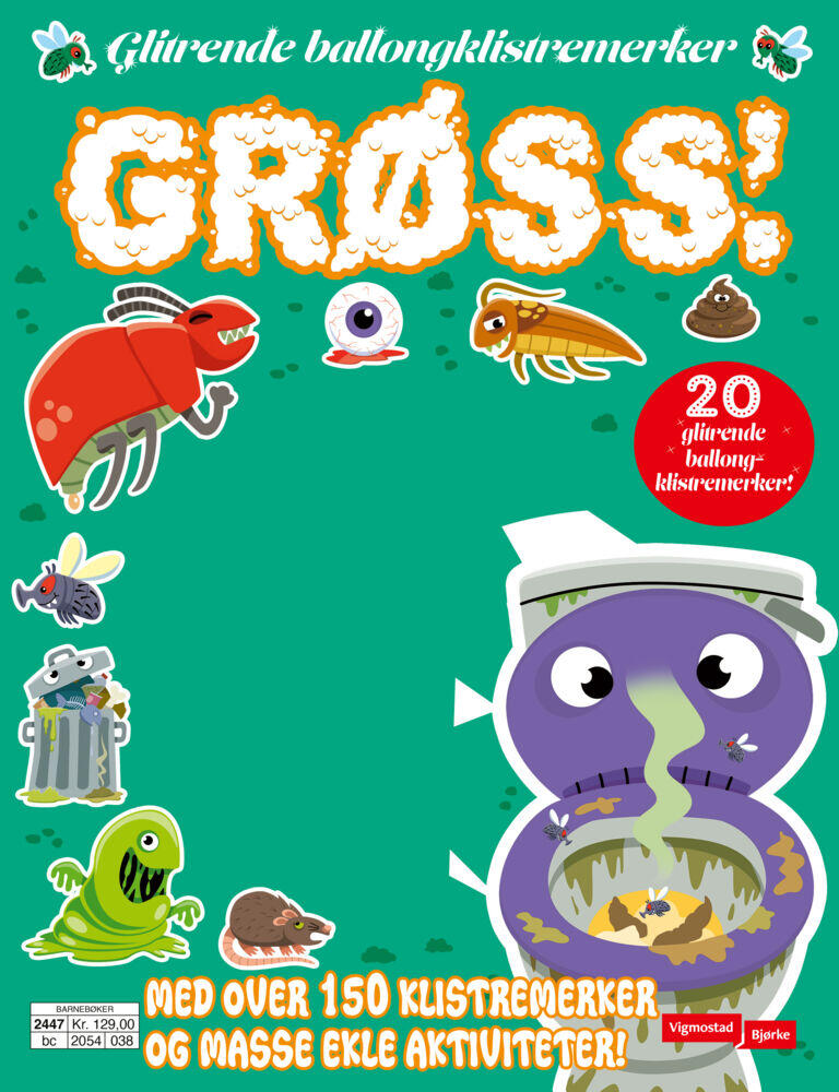 Grøss - skinnende ballongklistremerker