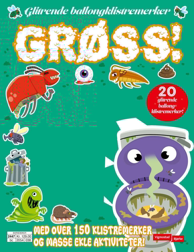 Grøss - skinnende ballongklistremerker