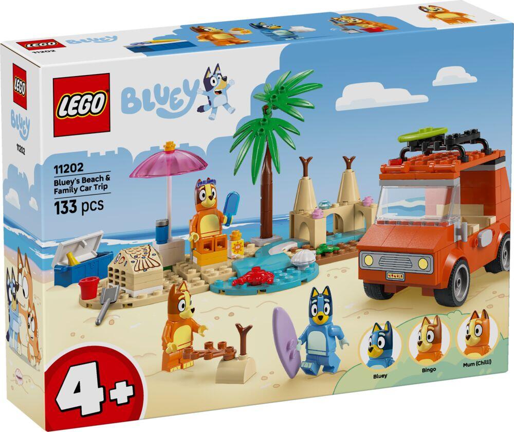 LEGO® Bluey: Bluey og familiens biltur til stranden 11202