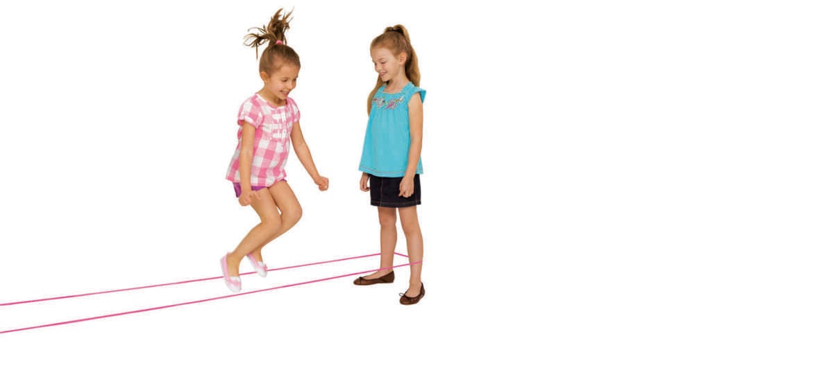 Twistband bred hoppestrikk