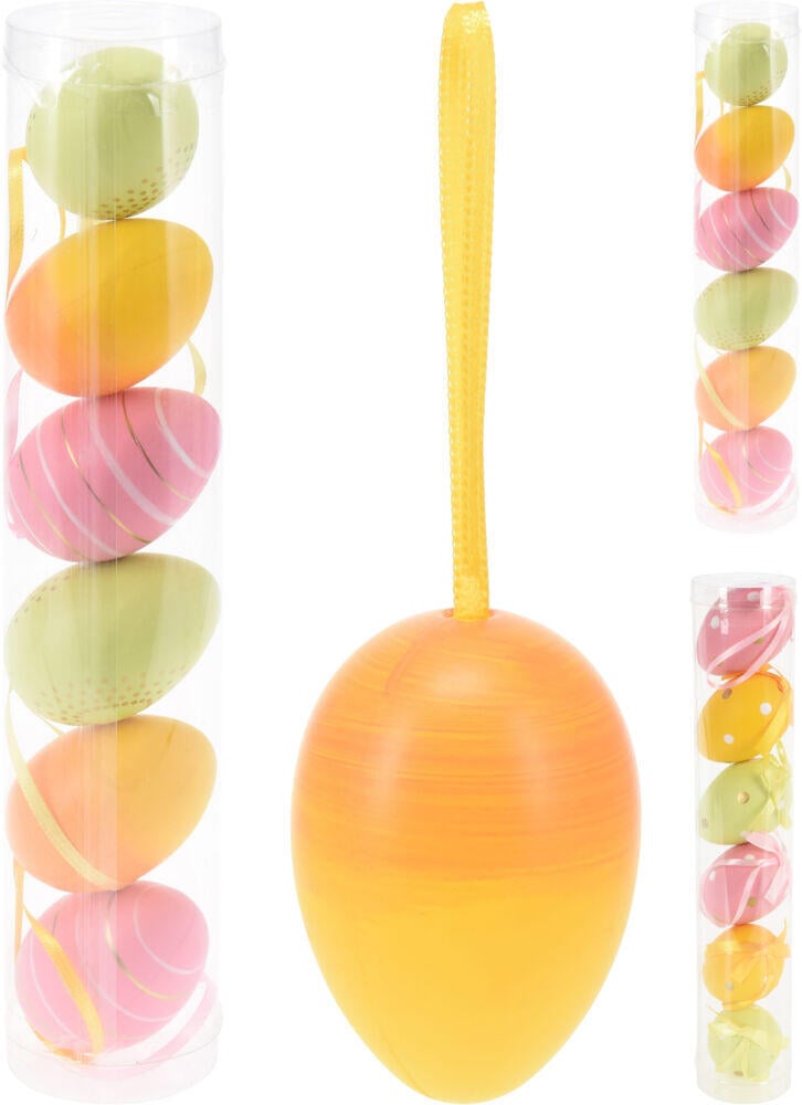 Dekor påskeegg 6 pk