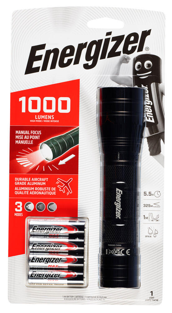 Energizer® High Lumen Metal lommelykt