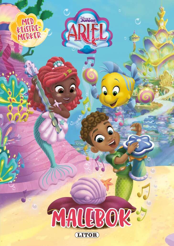 Disney Ariel malebok med klistremerker