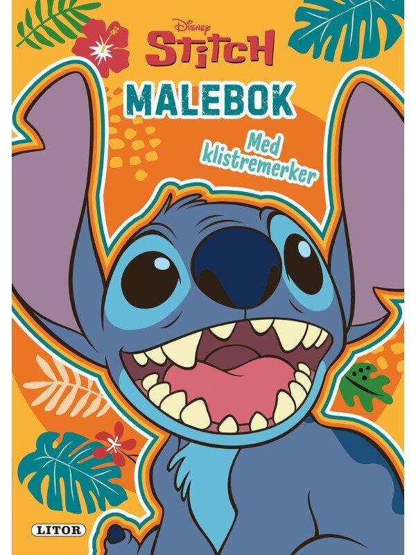 Disney Stitch malebok med klistremerker