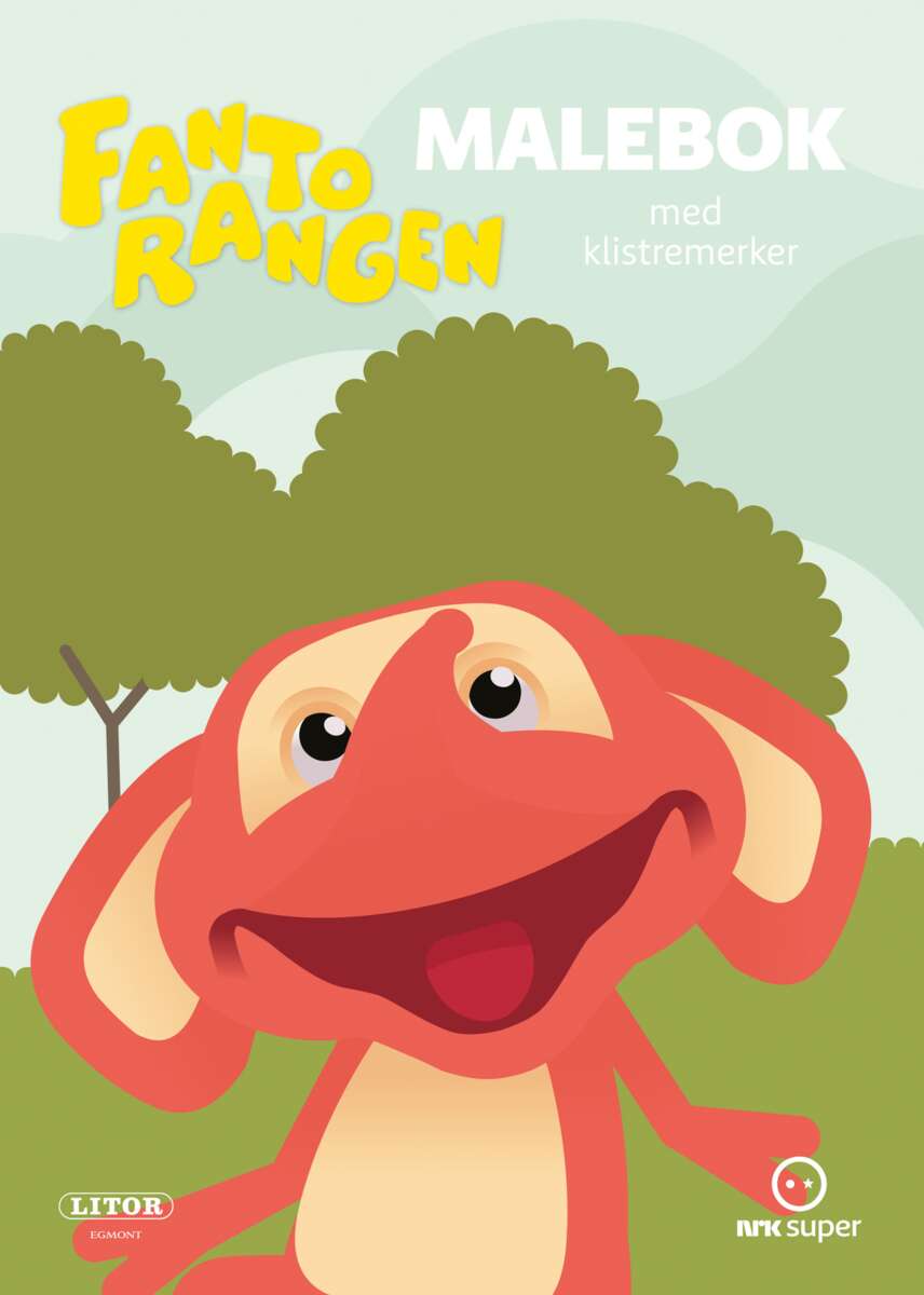Fantorangen malebok med klistremerker