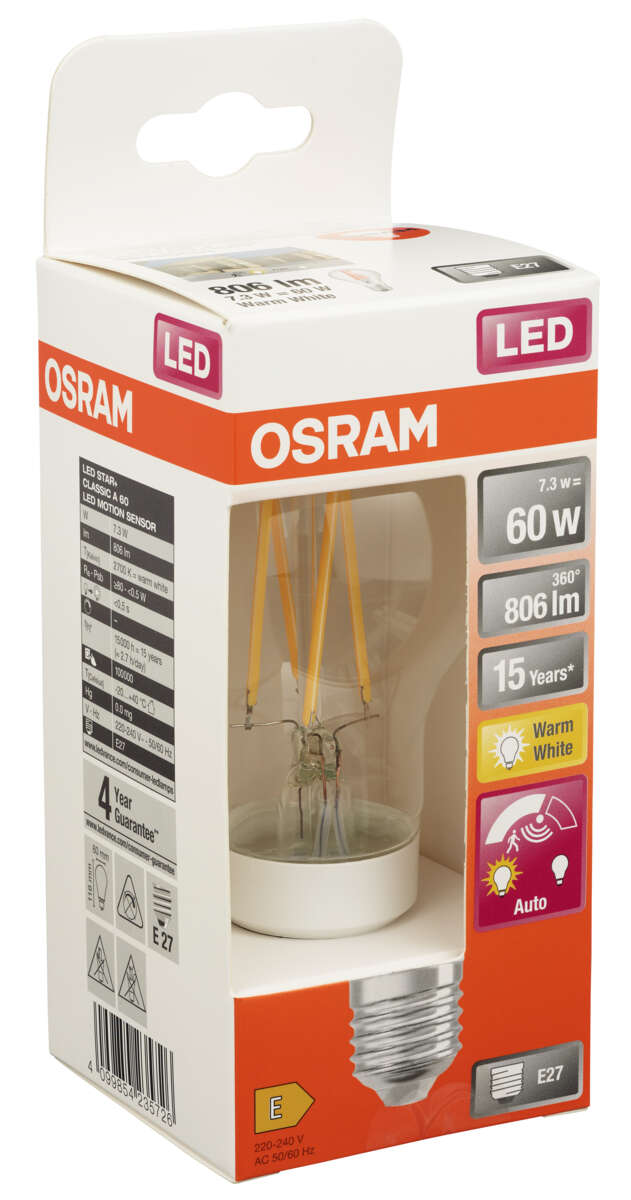 OSRAM LED Star Classic A pære med sensor