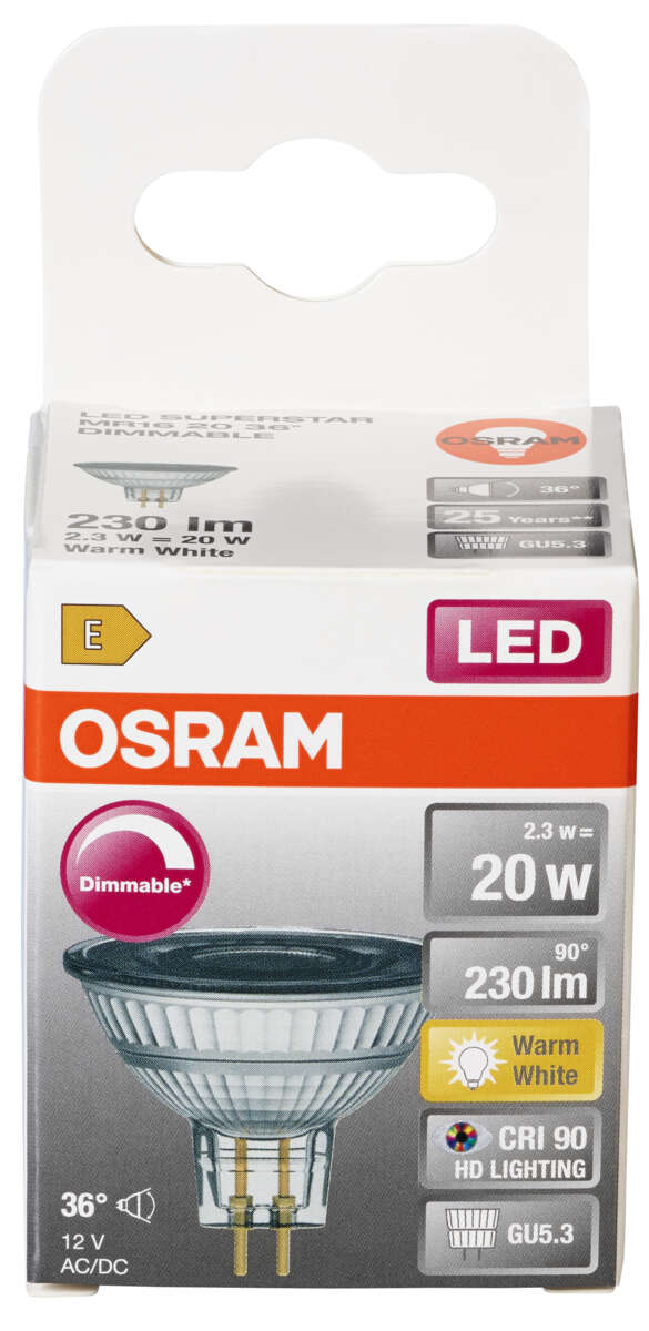 Osram LED Superstar MR16 spotpære